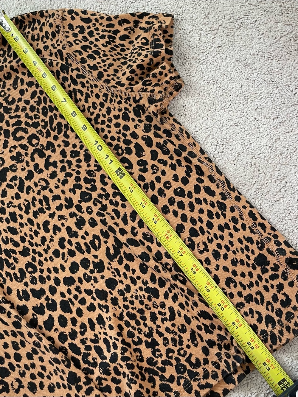 Universal Thread Leopard Print 100% Cotton T-Shirt | Size XL - Picture 6 of 8